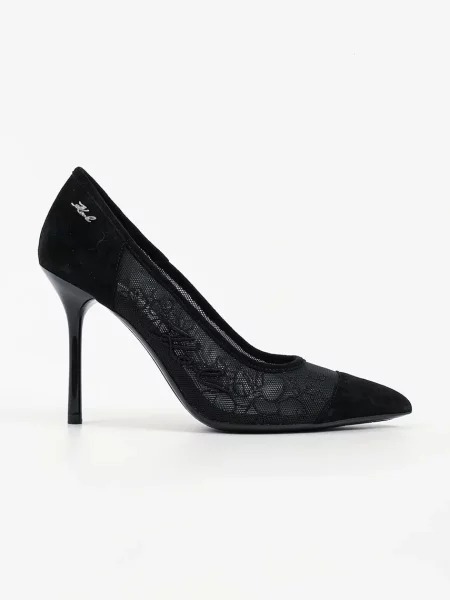 Karl Lagerfeld pantofi cu stiletto Sarabande negru
