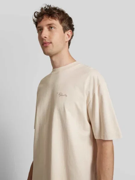 Oversized T-shirt z Wyhaftowane logo Pegador
