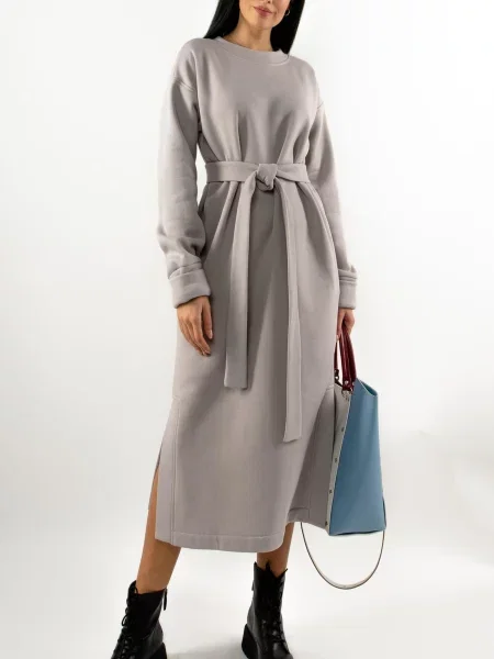 Сукня міді RiMari фліс сірий