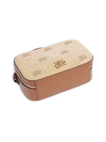 Torebka crossbody Karl Lagerfeld K/Autograph z autografem brązowa