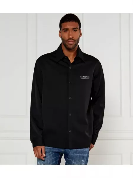 Balmain De lână cămașă negru