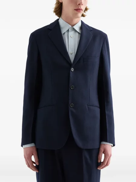 Sacou Jil Sander de lână albastru