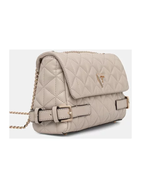 Guess torebka PAISLEIGH biała