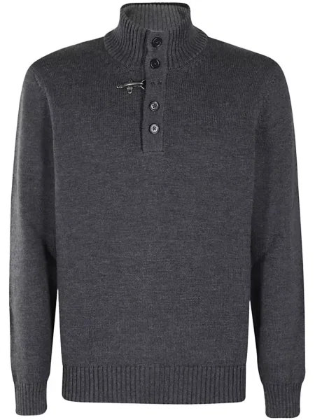 Sweter Fay wełniany szary