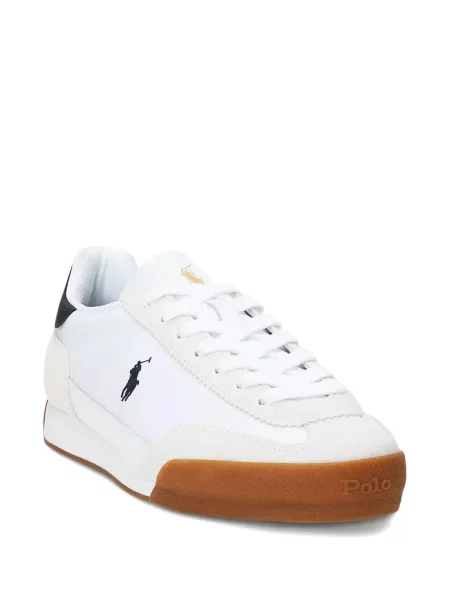 Ochelari de soare Polo Ralph Lauren din piele de căprioară cu imagine de costum albastru