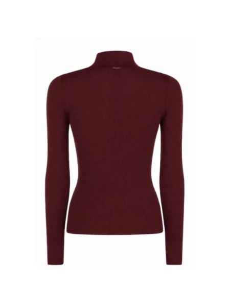 Sweter z golfem Twinset do golfa czerwony