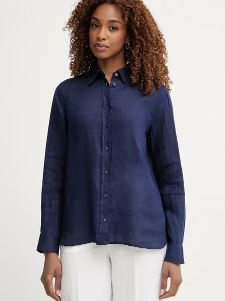 United Colors of Benetton cămașă pentru femei din in