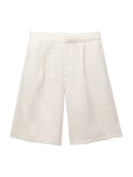 Pull&Bear Pantaloni cutați natural alb