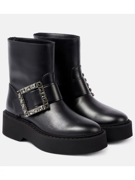 Botine Roger Vivier din piele negru