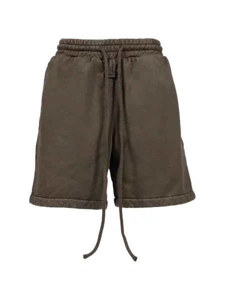 Pantaloni scurți Fear Of God cu autograf cu cordon maro
