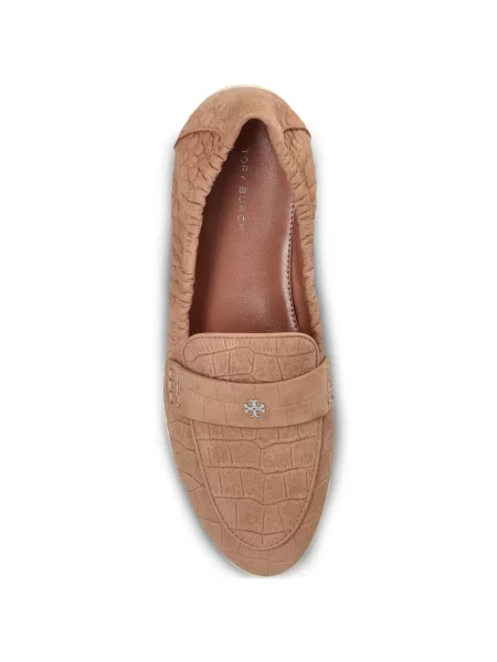 Pantofi loafer Tory Burch din piele portocaliu