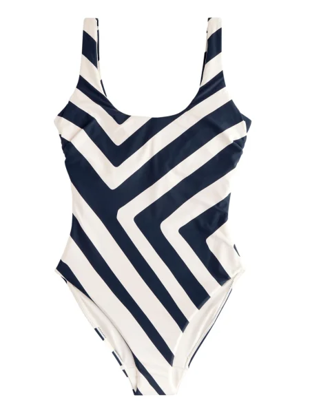 Next Costum de baie întreg bleumarin alb