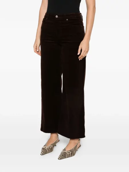 Cu centură pantaloni Frame de catifea cord maro