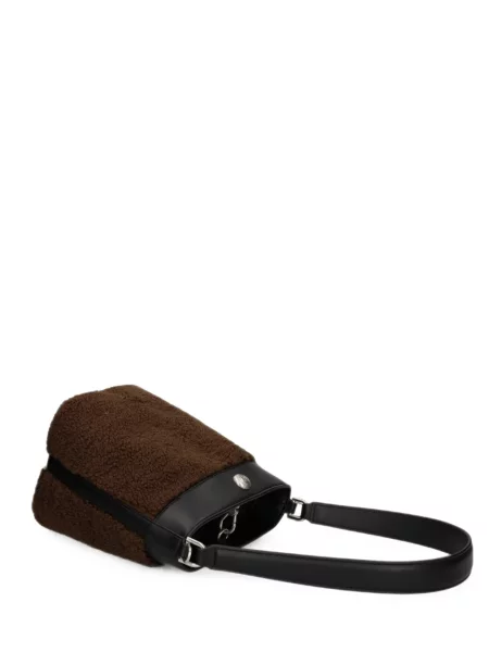 Hanorac din fleece Lacoste din fleece cu autograf maro