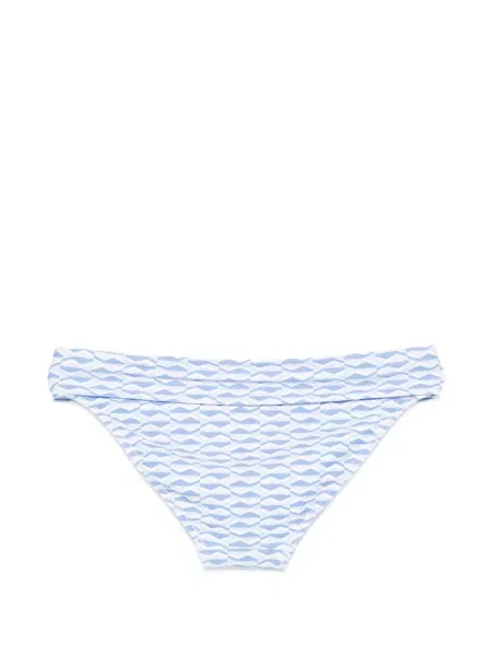 Bikini Heidi Klein cu imagine cu imprimeu geometric albastru