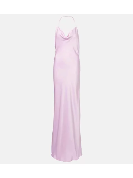 Rochie Stella Mccartney din satin de costum violet