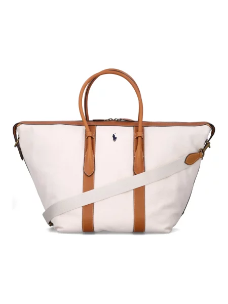 Shopperka Polo Ralph Lauren beżowa