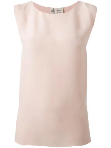 Top Lanvin drapat roz