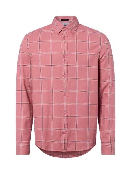 Tommy Jeans koszula w kratę Mężczyźni Regular Fit w kratkę S różowy