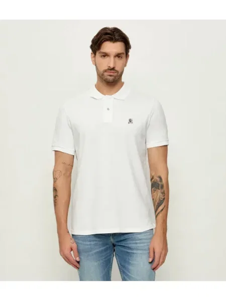 Tricou polo Parajumpers alb
