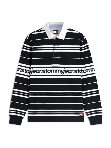 Tommy Jeans Tricou albastru noapte alb