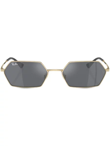 Ochelari de soare Ray-ban cu imprimeu geometric auriu