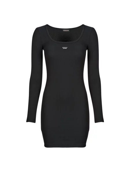 Obleka mini obleka Guess črna