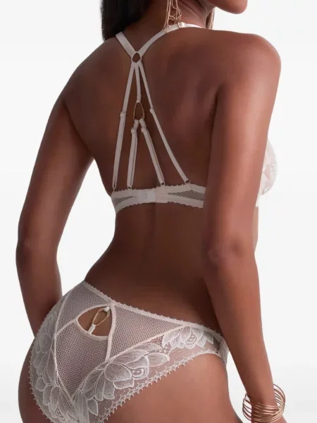 Sutien bralette Aubade din dantelă alb