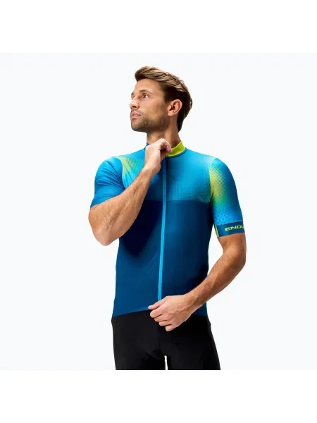 Endura Bitmap tricou ciclism bărbați barra albastru