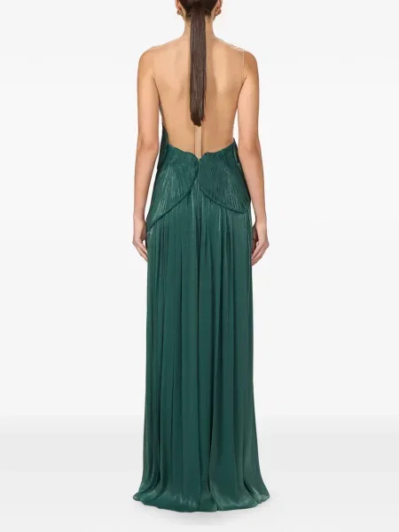 Rochie Costarellos plisată verde