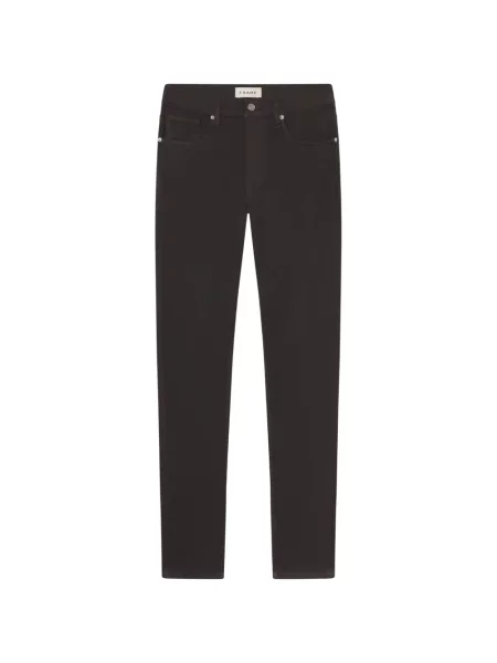 Blugi drepți Frame din țesătură twill gri