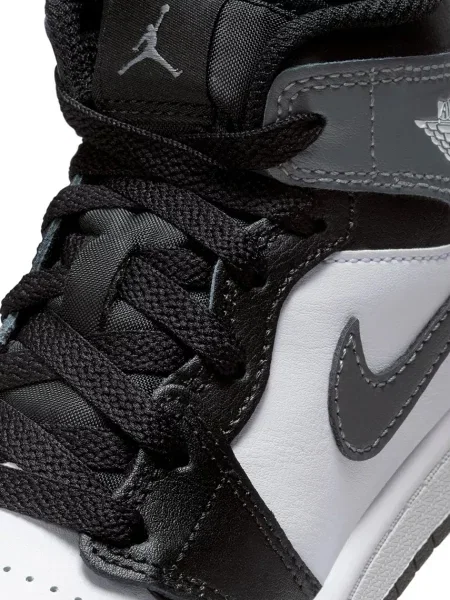 Jordan 1 Mid sportcipő gyerek bőr fekete
