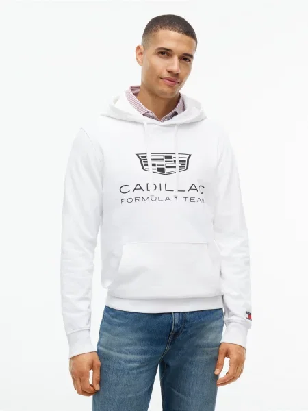 TOMMY HILFIGER Mikina TH X čierna biela