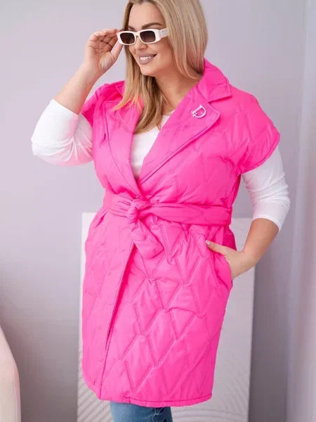 Vestă Kesi Włoski matlasată fucsie