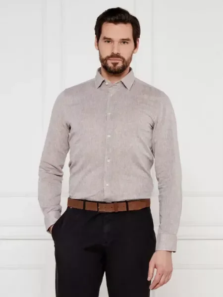 Joop! Cămașă Pit-W | cu adaos de in bej