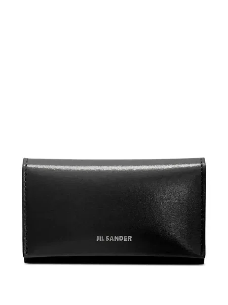 Portofel Jil Sander din piele negru