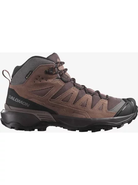 Buty trekkingowe Salomon X Ultra Leather Mid GORE-TEX fioletowe
