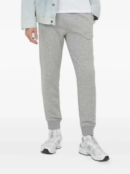 Pantaloni de trening Gant cu broderie gri