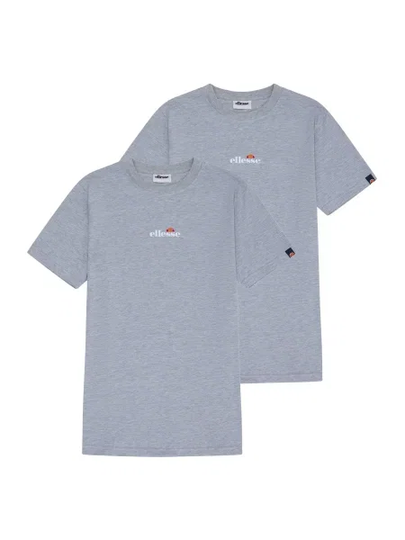 ELLESSE Tričko světle šedá / červená bílá