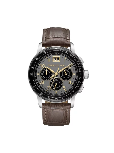 CERRUTI Analogové hodinky Chronograph Petroio' hnědá