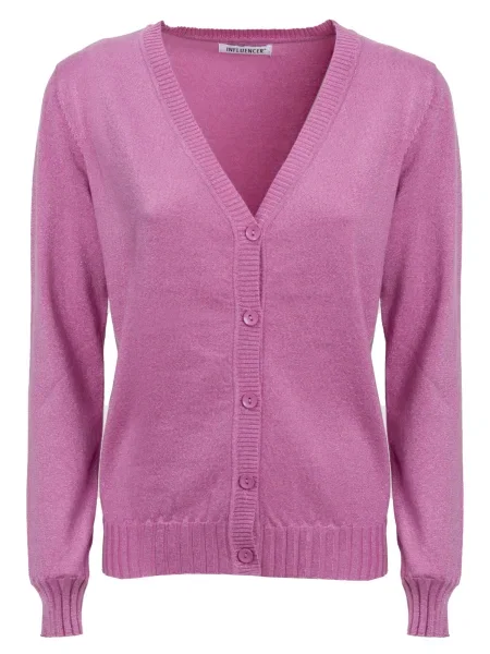 Influencer Geacă tricotată roz