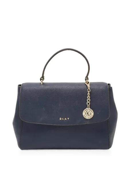 Geantă Dkny din piele albastru