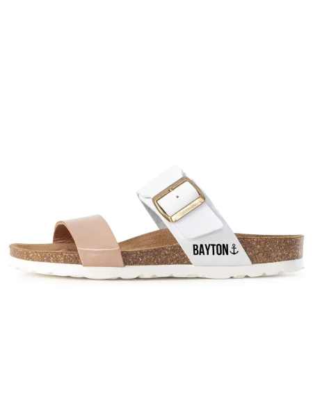 Bayton Saboți Valence pielii / maro alb