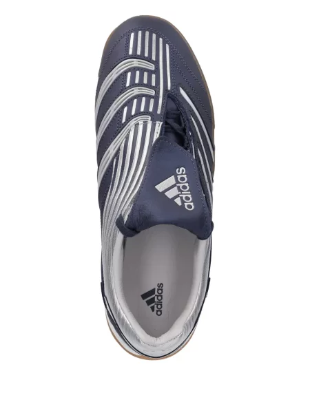 Pruhované slip on tenisky Adidas Campus s výšivkou bílé