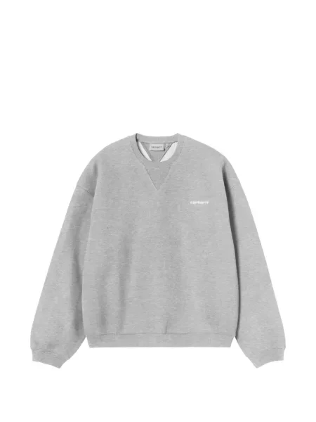 Hanorac Carhartt Wip cu autograf gri