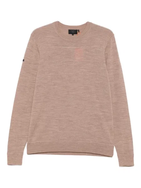 Vilnonis megztinis Superdry ruda