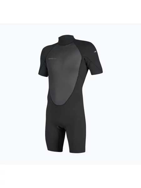Costum de înot pentru bărbați O'Neill Back Zip SS Spring black/black negru