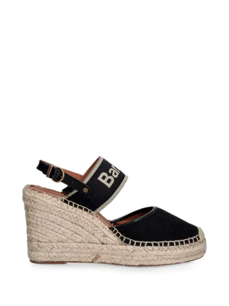 Espadrile Barbour cu imagine negru