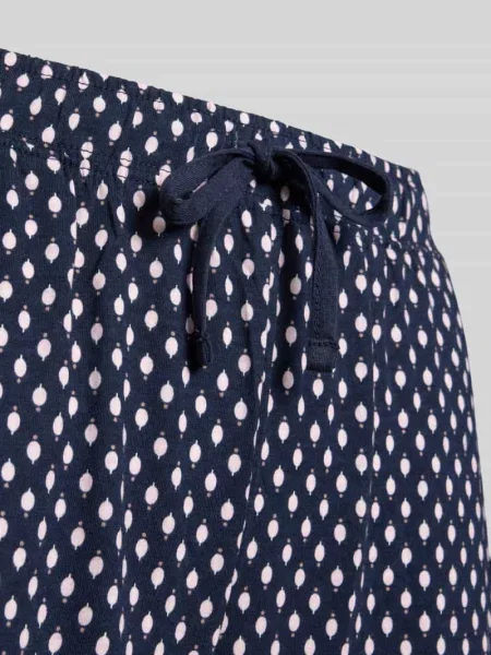 Piżama o kroju comfort fit z mieszanki bawełny i model Perfect Nights PJ spodnie' S.oliver Red Label niebieskie