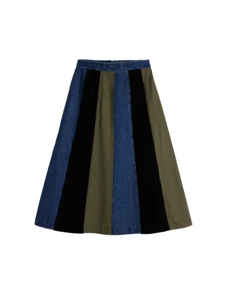 Desigual Fustă albastru denim / oliv negru